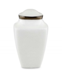 Beautiful in its simplicity, this collection features a timeless, elegant design. The pristine bone china is accented by a single, shimmering band of platinum. The understated beauty of this china will add a refined sophistication to your dining experience for years to come. Beautiful in its simplicity, this collection features a timeless, elegant design. The pristine bone china is accented by a single, shimmering band of platinum. The understated beauty of this china will add a refined sophistication to your dining experience for years to come.