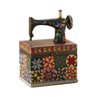 Jim Shore Heartwood Creek from Enesco Sewing Machine Hinged Box 4.25 IN Jim Shore Heartwood Creek from Enesco Sewing Machine Hinged Box 4.25 IN