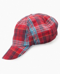 Have a night cap...or a day cap! This plaid hat from First Impressions is fun and fashionable no matter what the time. Have a night cap...or a day cap! This plaid hat from First Impressions is fun and fashionable no matter what the time.