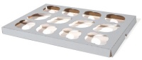 Southern Champion Tray 10016 Clay Coated Kraft Paperboard 12-ct Cupcake Insert, 13-7/8 Length x 9-7/8 Width x 7/8 Height (Case of 200) Southern Champion Tray 10016 Clay Coated Kraft Paperboard 12-ct Cupcake Insert, 13-7/8 Length x 9-7/8 Width x 7/8 Height (Case of 200)