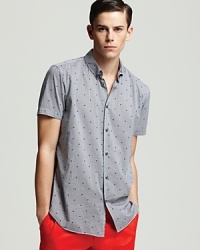 MARC BY MARC JACOBS Heart Check Short Sleeve Sport Shirt - Slim Fit MARC BY MARC JACOBS Heart Check Short Sleeve Sport Shirt - Slim Fit