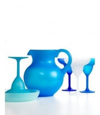 The Cellar Drinkware, Blue 6 Piece Margarita Set The Cellar Drinkware, Blue 6 Piece Margarita Set