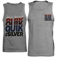 Quiksilver Stack 'Em High Tank Top - Smoke Heather (Small) Quiksilver Stack 'Em High Tank Top - Smoke Heather (Small)