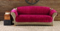 Sure Fit Quilted Velvet Deluxe Sofa Pet Throw, Chocolate Sure Fit Quilted Velvet Deluxe Sofa Pet Throw, Chocolate