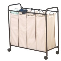 Household Essentials 3477 Rolling 4-Bag Laundry Sorter Household Essentials 3477 Rolling 4-Bag Laundry Sorter
