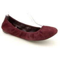 Tory Burch Eddie Womens Size 7.5 Burgundy Kid Suede Ballet Flats Shoes Tory Burch Eddie Womens Size 7.5 Burgundy Kid Suede Ballet Flats Shoes