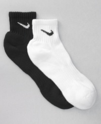 Get the fit that fits right into your active lifestyle with Nike's comfortable and convenient six pack of breathable cotton socks. Get the fit that fits right into your active lifestyle with Nike's comfortable and convenient six pack of breathable cotton socks.