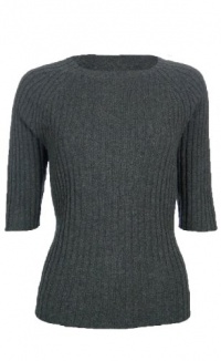 Sutton Studio Cashmere Large Ribbed Crewneck Sweater Misses (Large, Heather c... Sutton Studio Cashmere Large Ribbed Crewneck Sweater Misses (Large, Heather c...