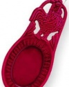 Old Dutch 2-Tone Rooster Spoon Rest, 3-3/4 by 8-Inch, Red