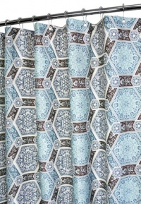 Park B. Smith Renaissance Tiles Watershed Shower Curtain, Light Seaspray Park B. Smith Renaissance Tiles Watershed Shower Curtain, Light Seaspray