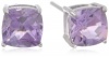 Sterling Silver 6mm Cushion Gemstone Solitaire Earrings