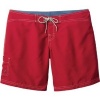 District Threads Juniors Contrast Waist Boardshorts (DT406) Small Red/Bali Blue