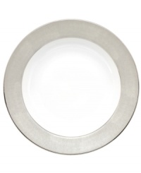 Host an enchanted evening with the twinkling Stardust rim soup bowl. Designer Monique Lhuillier styles timeless bone china with cool pewter and glittering platinum for a look that's fun but graceful, too. Host an enchanted evening with the twinkling Stardust rim soup bowl. Designer Monique Lhuillier styles timeless bone china with cool pewter and glittering platinum for a look that's fun but graceful, too.