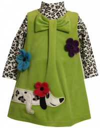 Bonnie Jean Girls 2-6X Dog Applique Corduroy Jumper Bonnie Jean Girls 2-6X Dog Applique Corduroy Jumper