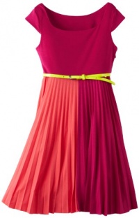Bonnie Jean Girls 7-16 Fuchsia Colorblock Dress, Pink, 16 Bonnie Jean Girls 7-16 Fuchsia Colorblock Dress, Pink, 16