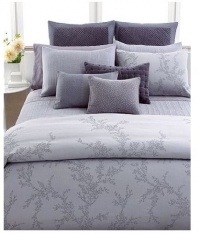 Vera Wang Trailing Vines Standard Pillow Sham Grey / Lilac Vera Wang Trailing Vines Standard Pillow Sham Grey / Lilac