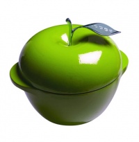 Lodge L Series E3AP50 Enameled Cast Iron Apple Pot, Apple Green, 3-Quart Lodge L Series E3AP50 Enameled Cast Iron Apple Pot, Apple Green, 3-Quart