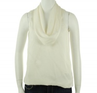 Michael Kors Cowl Neck Sleeveless Blouse Straw XS Michael Kors Cowl Neck Sleeveless Blouse Straw XS