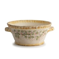 Adorned with hand-painted grape vines for rustic, old world appeal, the Amorini collection evokes the warmth and splendor of a Tuscan vineyard and brings aged charm into your home. Adorned with hand-painted grape vines for rustic, old world appeal, the Amorini collection evokes the warmth and splendor of a Tuscan vineyard and brings aged charm into your home.