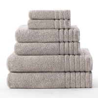 Super Zero Twist 6 piece towel set Mercury (Silver) by Cotton Craft - 7 Star Hotel Collection Beyond Luxury Softer than a Cloud - Each set contains 2 Oversized Bath Towels 30x54, 2 Hand Towels 16x30, 2 Wash Cloths 13x13 - Other colors - Ivory, Basil Green Super Zero Twist 6 piece towel set Mercury (Silver) by Cotton Craft - 7 Star Hotel Collection Beyond Luxury Softer than a Cloud - Each set contains 2 Oversized Bath Towels 30x54, 2 Hand Towels 16x30, 2 Wash Cloths 13x13 - Other colors - Ivory, Basil Green