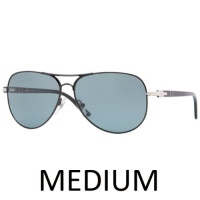 Persol - Mens Steel Sunglasses in Matte Black Persol - Mens Steel Sunglasses in Matte Black