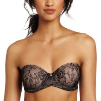 Natori Women's Calais Contour Convertible Strapless Bra, Black/Cafe, 36B Natori Women's Calais Contour Convertible Strapless Bra, Black/Cafe, 36B