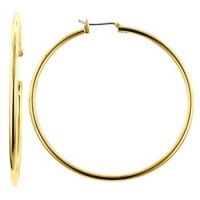 1.1 Inch (28mm) Classic Hoop Earrings - 14k Gold Medium Hoops 1.1 Inch (28mm) Classic Hoop Earrings - 14k Gold Medium Hoops