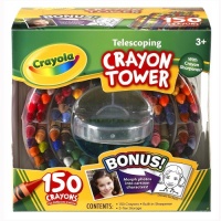 Crayola 52-0029 Crayola 150-Count Telescoping Crayon Tower, Storage Case, Sharpener Crayola 52-0029 Crayola 150-Count Telescoping Crayon Tower, Storage Case, Sharpener