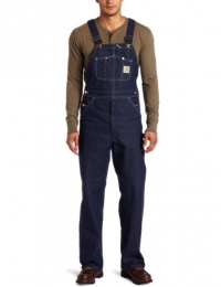 Carhartt Mens Denim Heavyweight Bib Single Knee R08 Carhartt Mens Denim Heavyweight Bib Single Knee R08