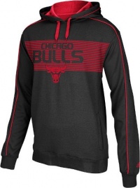 Adidas Chicago Bulls - Pindot Pullover Fleece Hooded Sweatshirt Adidas Chicago Bulls - Pindot Pullover Fleece Hooded Sweatshirt