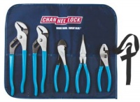 Channellock TOOLROLL-3 5-Piece Plier Set in Handy Tool Roll Channellock TOOLROLL-3 5-Piece Plier Set in Handy Tool Roll