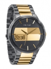 Nixon Spencer Watch - Men's Gunmetal/Gold, One Size Nixon Spencer Watch - Men's Gunmetal/Gold, One Size