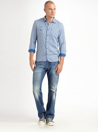 Easily pair with jeans and a tee for weekend style on-the-go.ButtonfrontChest patch pocketsCottonDry cleanImported Easily pair with jeans and a tee for weekend style on-the-go.ButtonfrontChest patch pocketsCottonDry cleanImported