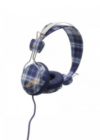 WeSC Checked Bongo Headphone (Medium Blue) WeSC Checked Bongo Headphone (Medium Blue)