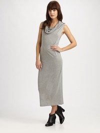 Effortlessly chic in an elongated tank, styled with a draped cowlneck.CowlneckSleevelessPullover styleAbout 26 from natural waistViscoseMachine washMade in ItalyModel shown is 5'8½ (174cm) wearing US size 4. Effortlessly chic in an elongated tank, styled with a draped cowlneck.CowlneckSleevelessPullover styleAbout 26 from natural waistViscoseMachine washMade in ItalyModel shown is 5'8½ (174cm) wearing US size 4.