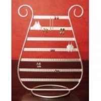 SILVER JEWELRY harp Earring RACK stand HOLDER SILVER JEWELRY harp Earring RACK stand HOLDER