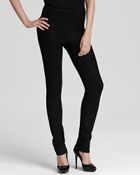 Embellished with metallic threading, these Donna Karan New York skinny pants are making a statement this season. Seam detail runs the length of the pull-on silhouette, chic for the office and after hours. Embellished with metallic threading, these Donna Karan New York skinny pants are making a statement this season. Seam detail runs the length of the pull-on silhouette, chic for the office and after hours.