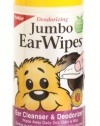 Petkin Jumbo Earwipes, 80-Count (Pack of 4)