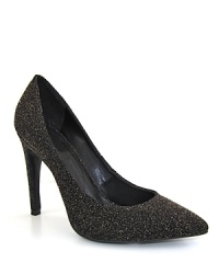 In an EXCLUSIVE TO BLOOMINGDALE'S design, Luxury Rebel adds spark to slick, pointed toe pumps with glimmering glitter fabric. In an EXCLUSIVE TO BLOOMINGDALE'S design, Luxury Rebel adds spark to slick, pointed toe pumps with glimmering glitter fabric.