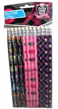 12 Monster High Pencils Party Favors 12 Monster High Pencils Party Favors