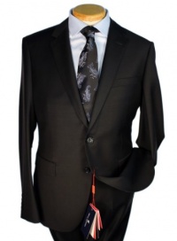Marco Valentino Solid Black Slim Cut Men's Suit - Size: 36 Short Marco Valentino Solid Black Slim Cut Men's Suit - Size: 36 Short