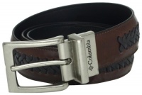 Columbia Men's 35mm Genuine Reversible Leather Laced Belt,Brown/Black,46 Columbia Men's 35mm Genuine Reversible Leather Laced Belt,Brown/Black,46