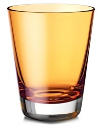 So bright now. Handcrafted by Villeroy & Boch, the Colour Concepts double old-fashioned glass combines a thick sham and warm amber hue to serve up effortless modern style. So bright now. Handcrafted by Villeroy & Boch, the Colour Concepts double old-fashioned glass combines a thick sham and warm amber hue to serve up effortless modern style.