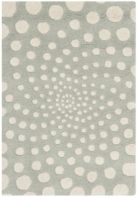 Safavieh SOH766D Soho Collection Handmade New Zealand Wool Area Rug, 5-Feet by 8-Feet, Grey and Ivory Safavieh SOH766D Soho Collection Handmade New Zealand Wool Area Rug, 5-Feet by 8-Feet, Grey and Ivory