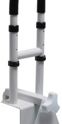 Drive Medical Adjustable Height Bathtub Grab Bar Safety Rail, White Drive Medical Adjustable Height Bathtub Grab Bar Safety Rail, White