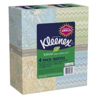 Kleenex Lotion Facial Tissue (4 Boxes) ( Designs & colors will vary ) Kleenex Lotion Facial Tissue (4 Boxes) ( Designs & colors will vary )