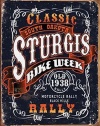 Sturgis Bike Week Classic Rally Motorcycle Distressed Retro Vintage Tin Sign