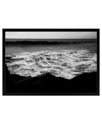 Waves pummeling the rugged coastline make Ashley Beck's Sea Foam canvas print a compelling landscape in any setting. A black frame completes the striking piece with timeless, versatile style. Waves pummeling the rugged coastline make Ashley Beck's Sea Foam canvas print a compelling landscape in any setting. A black frame completes the striking piece with timeless, versatile style.