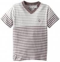 LRG Boys 2-7 Little Striped V-Neck, Charcoal, 5 LRG Boys 2-7 Little Striped V-Neck, Charcoal, 5