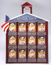 12 - 1¼×1-5/8 Photos Little Red School House w/American Flag 12 - 1¼×1-5/8 Photos Little Red School House w/American Flag